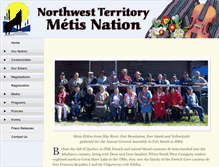 Tablet Screenshot of nwtmetisnation.ca